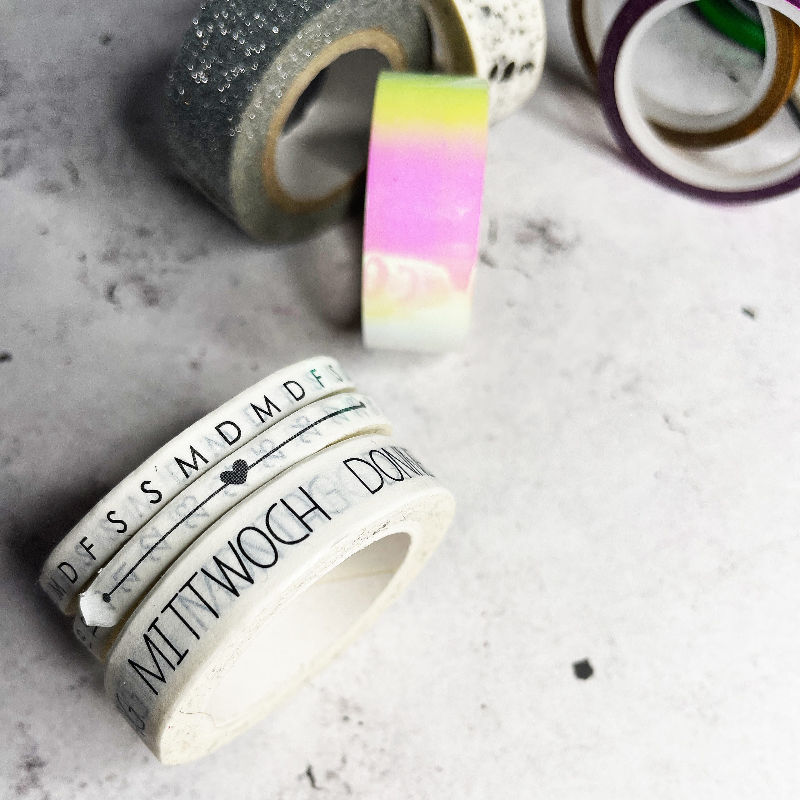 Paper Flair Sticker Washitapes Bullet Journaling quadrat Washi Tape Sticker für Bullet Journal, Motivband