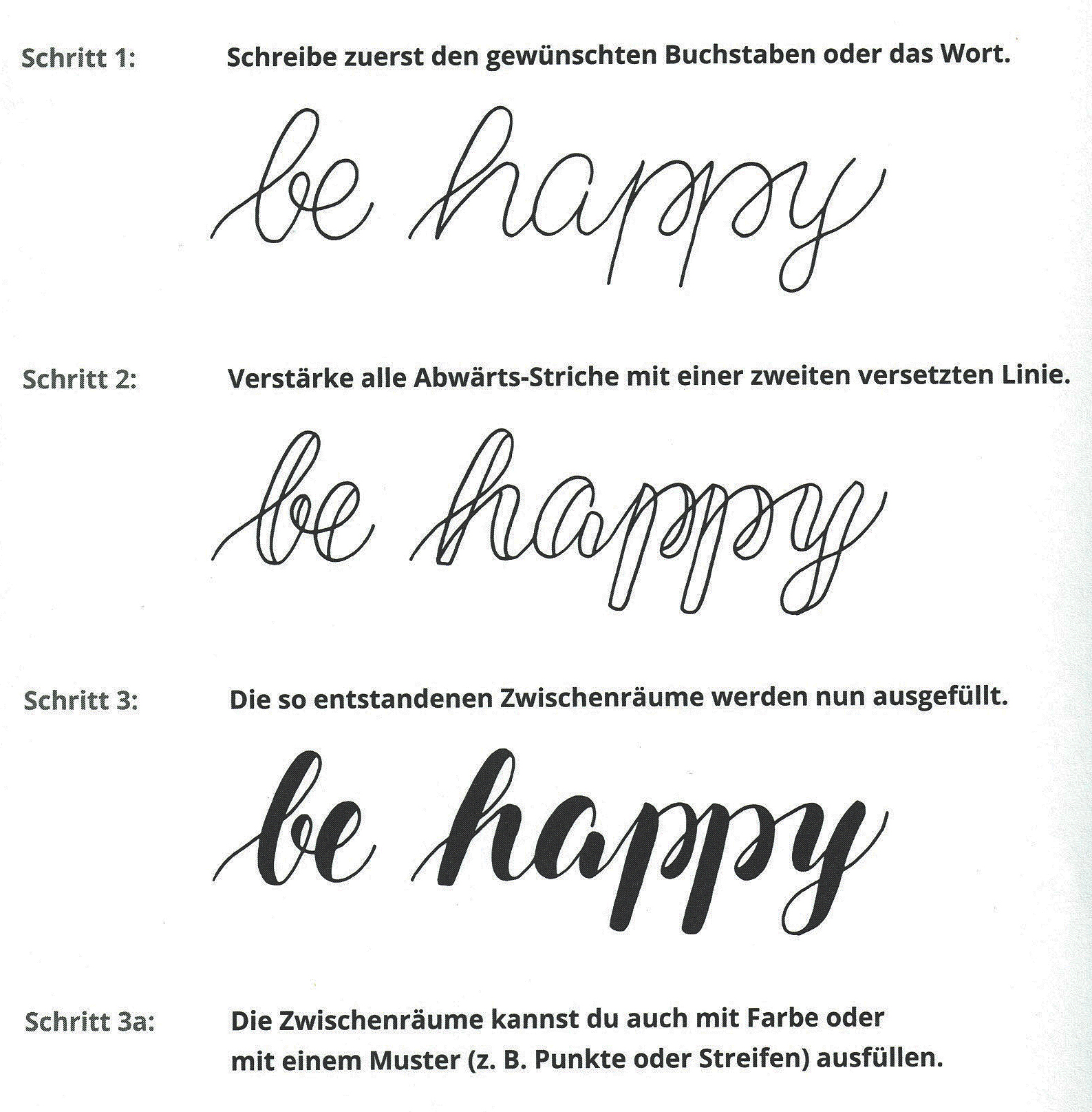 Handlettering Technik Handlettering Technik