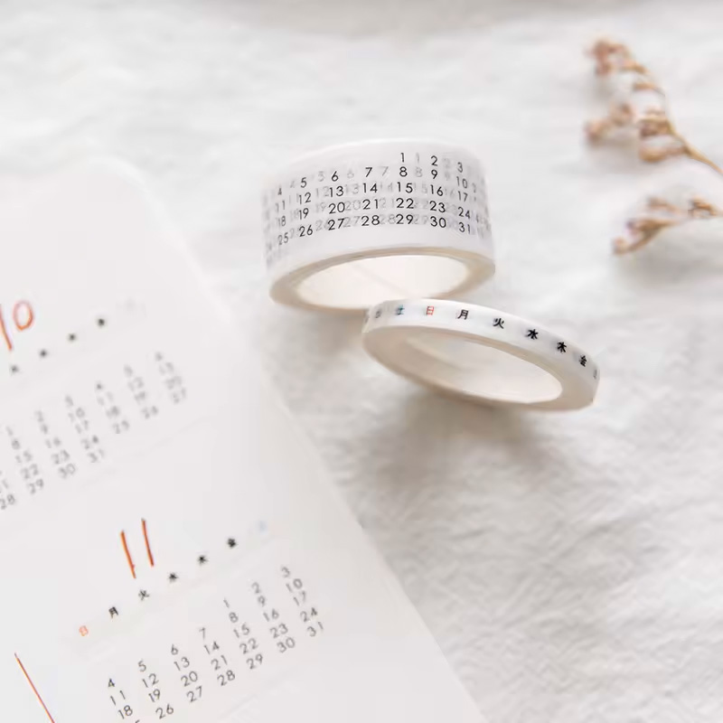 Papaer Flair Washi 2 Washi Tape mit Datum