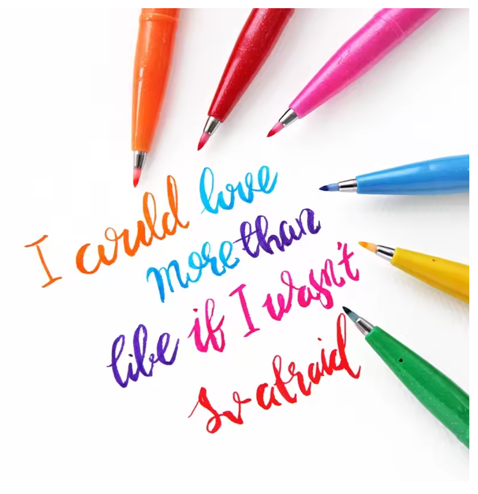 Handlettering brush pen stifte